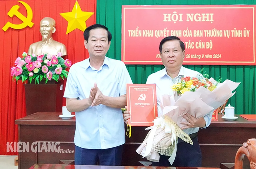 Ông Mai Hoàng Khởi, Phó Trưởng Ban Tổ chức Tỉnh ủy Kiên Giang, được điều động, chỉ định giữ chức vụ Trưởng Ban Dân vận Tỉnh ủy Kiên Giang. Ảnh: KIÊN GIANG ONLINE truong-ban-dan-van-kien-giang.jpg