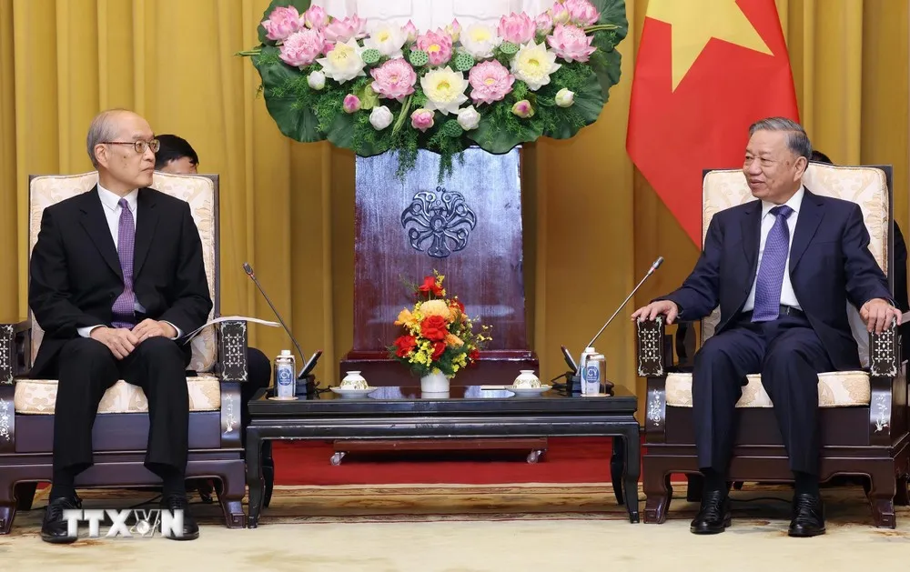 Tổng Bí thư, Chủ tịch nước Tô Lâm tiếp Chánh án TAND Tối cao Trung Quốc Trương Quân