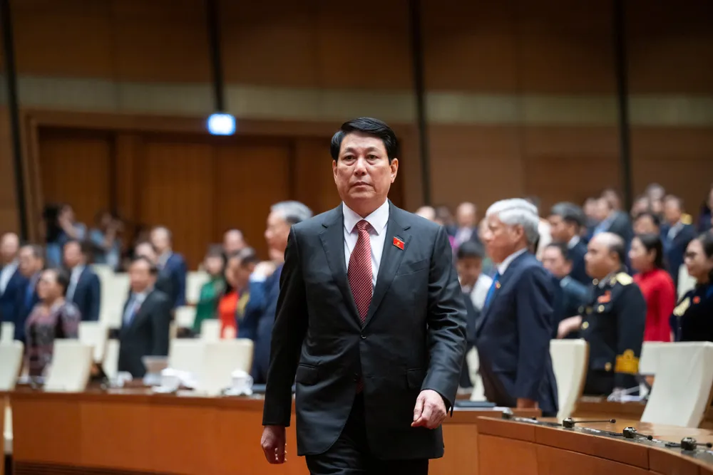 Tân Chủ tịch nước Lương Cường. Ảnh: PHẠM THẮNG tan-chu-tich-nuoc-luong-cuong-bao-dam-cao-nhat-loi-ich-quoc-gia-dan-toc-1.jpg