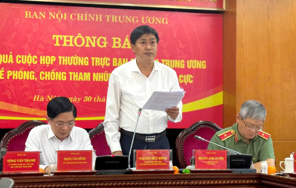 Phó Trưởng ban Nội chính Trung ương Nguyễn Hữu Đông. Ảnh: ĐẢNG CỘNG SẢN Điểm danh 57 dự án trọng điểm đang kéo dài, gây lãng phí