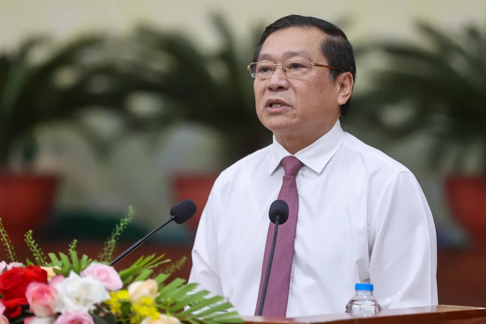 Ông Lại Xuân Môn, Phó Trưởng ban Thường trực Ban Tuyên giáo Trung ương, Chủ tịch Hội đồng Khoa học các cơ quan Đảng Trung ương. Ảnh: PHẠM HẢI ong-lai-xuan-mon-dai-hoi-xiv-la-diem-khoi-dau-de-viet-nam-buoc-vao-ky-nguyen-moi-1.jpg