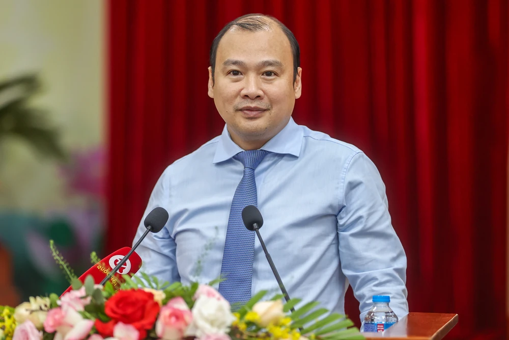 Ông Lê Hải Bình, Tổng Biên tập Tạp chí Cộng sản, được điều động, bổ nhiệm giữ chức Thứ trưởng Bộ VH-TT&DL. Ảnh: PHẠM HẢI quan-tri-quoc-gia-le-hai-binh.jpg