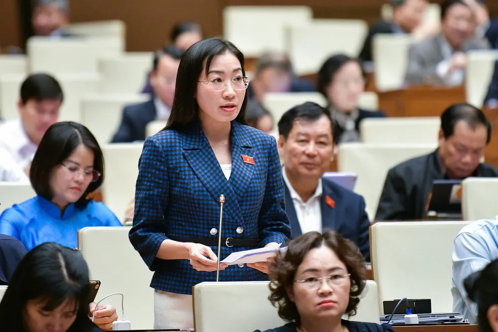 ĐB Hoàng Thị Thanh Thúy (đoàn Tây Ninh). Ảnh: PHẠM THẮNG hoang-thi-thanh-thuy.jpg
