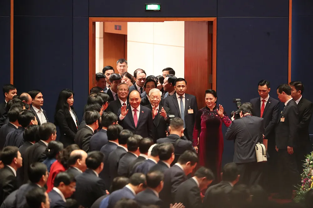 Chùm ảnh: Các đại biểu tại phiên trù bị Đại hội XIII của Đảng ảnh 3