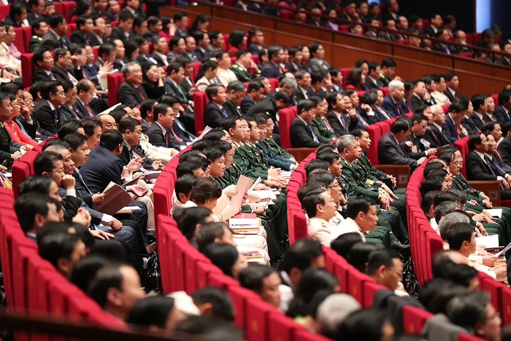 Chùm ảnh: Các đại biểu tại phiên trù bị Đại hội XIII của Đảng ảnh 8