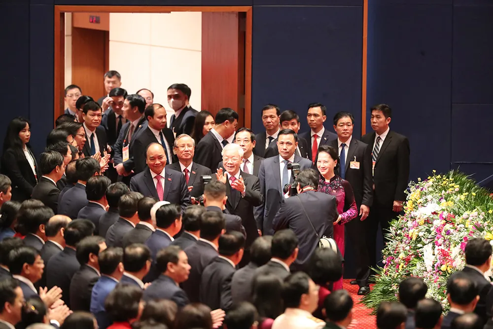 Chùm ảnh: Các đại biểu tại phiên trù bị Đại hội XIII của Đảng ảnh 5