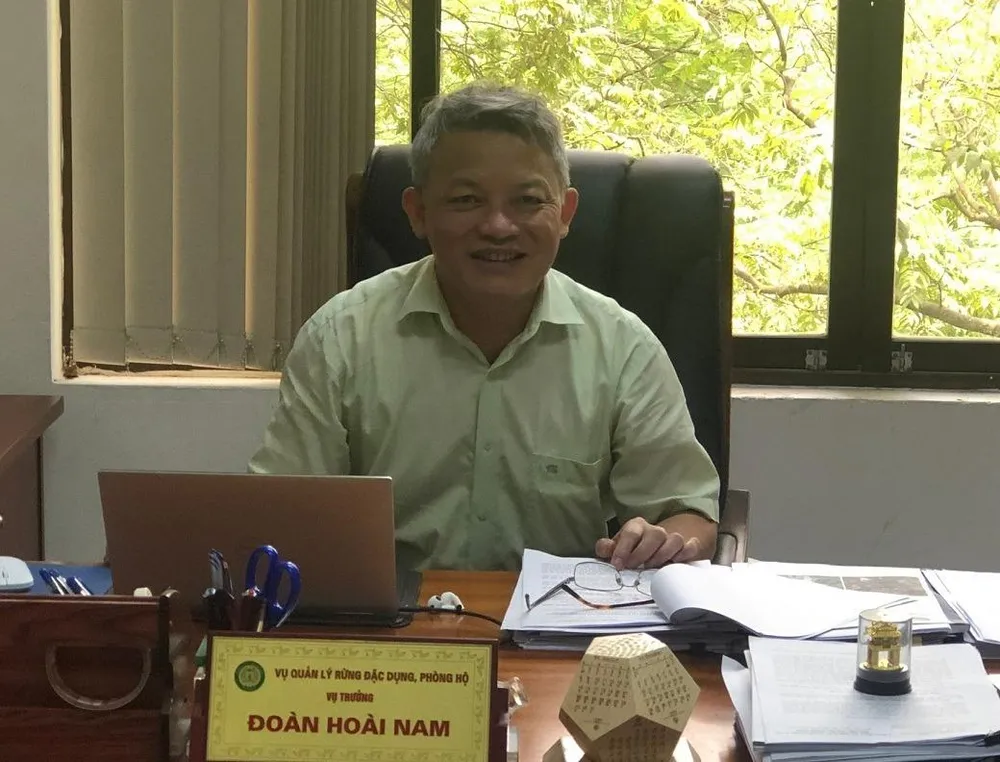 Ông Đoàn Hoài Nam, Vụ trưởng Vụ Quản lý rừng đặc dụng, phòng hộ - Tổng cục Lâm nghiệp (Bộ Nông nghiệp &amp; Phát triển nông thôn).