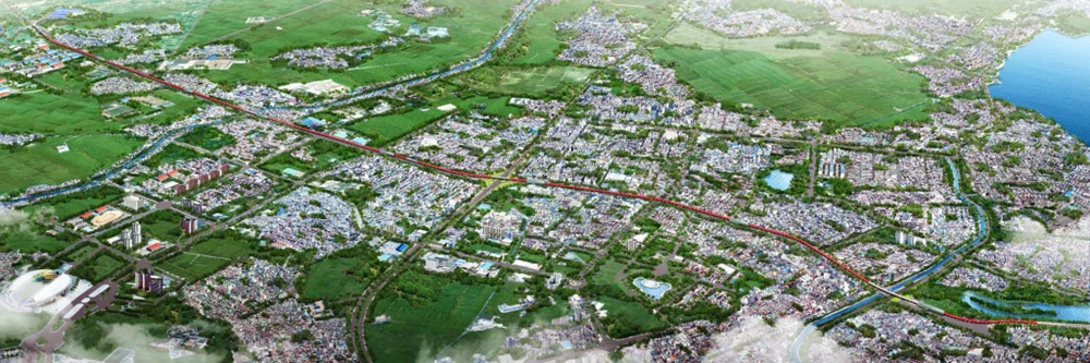 Phoi canh duong tren cao cua tuyen metro 33.000 ty o Ha Noi hinh anh 11