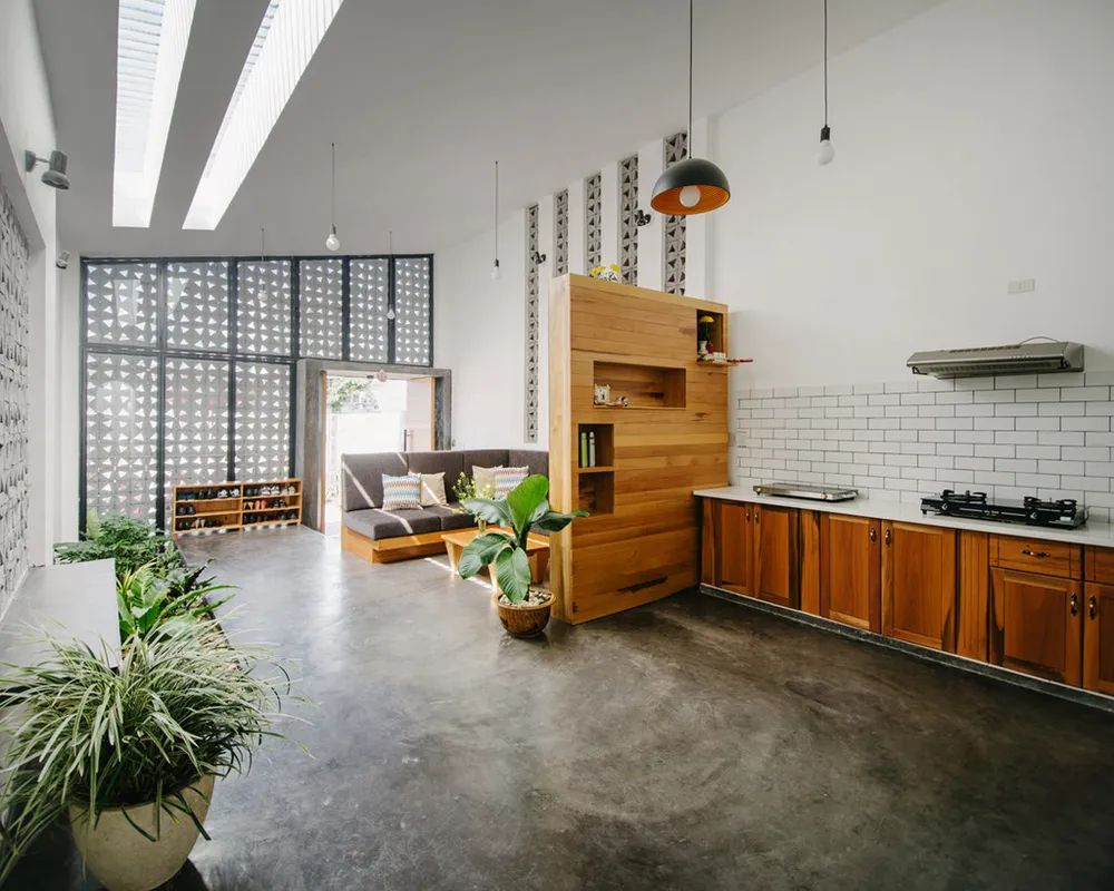 Căn nhà một tầng thiết kế sâu nổi bật giữa Kon Tum hình ảnh 7 Can nha mot tang thiet ke sau noi bat giua Kon Tum hinh anh 7