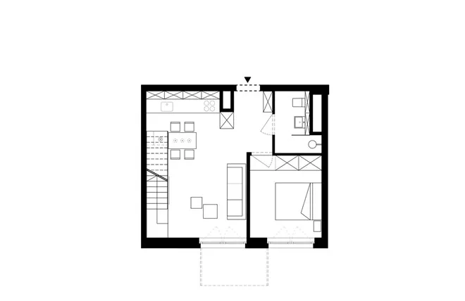 Can ho nho 2 tang 3 phong ngu tiet kiem dien tich hinh anh 14