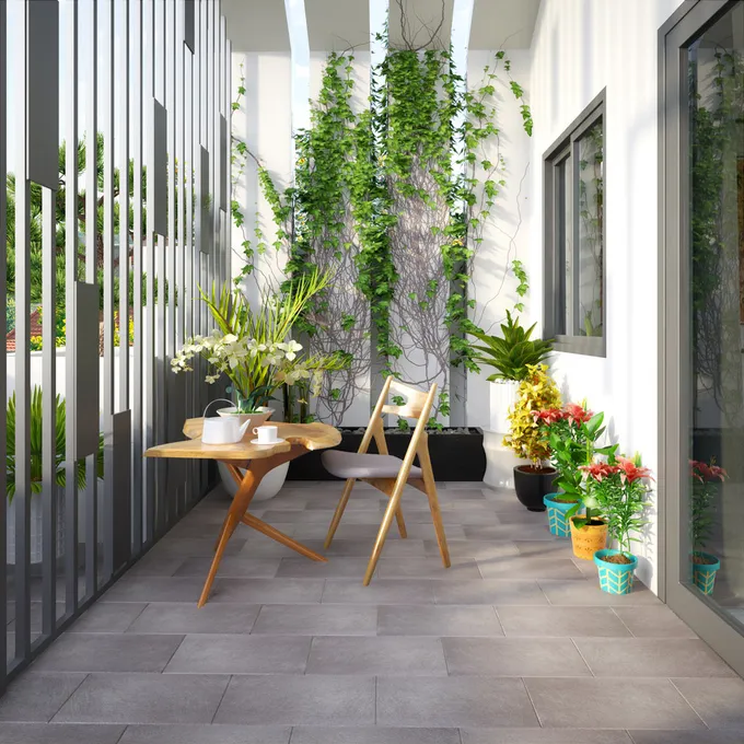 Nhà ống sâu hun hút xây sao cho đẹp? ảnh 13 Tư vấn xây nhà ống sâu hun hút mà phòng nào cũng sáng