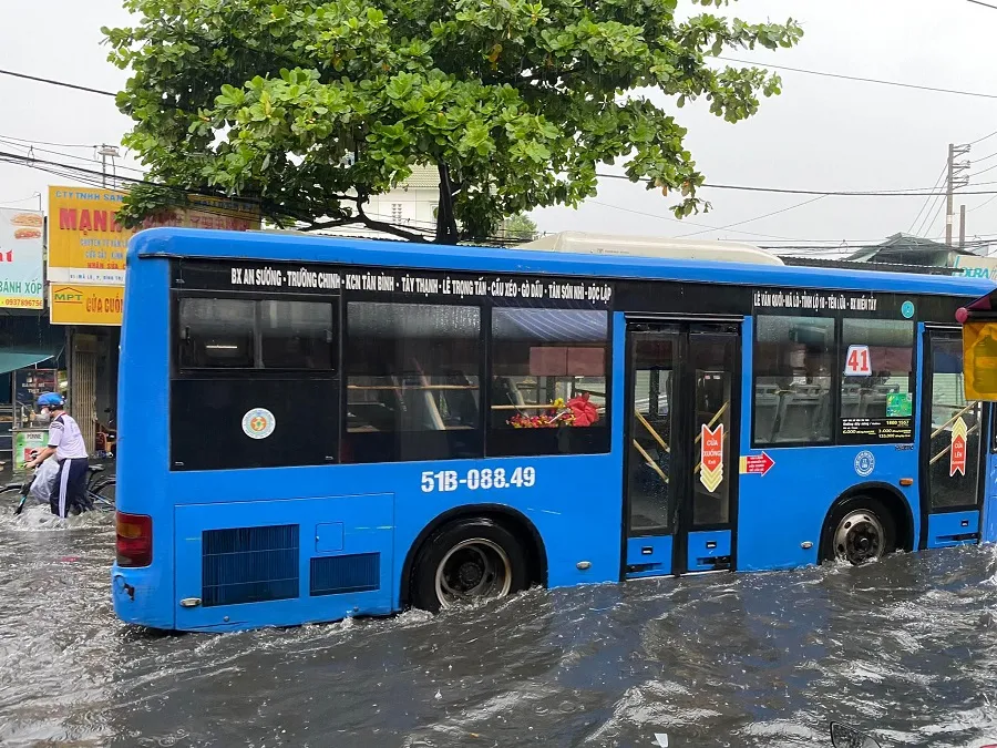 Mưa dông nhiều khu vực tại TP.HCM ảnh 2