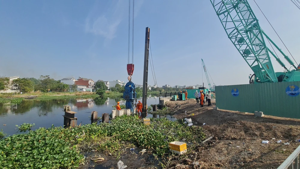 Đây là dự án trọng điểm thuộc đề án chống ngập và xử lý nước thải giai đoạn 2020-2045. Ảnh: NC