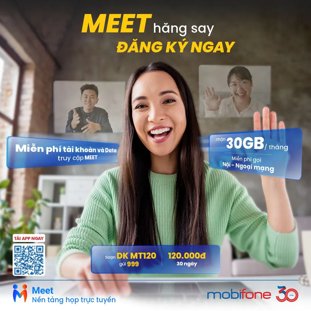 MobiFone Meet đang là một trong các dịch vụ số được tin dùng của các tổ chức, cá nhân và doanh nghiệp