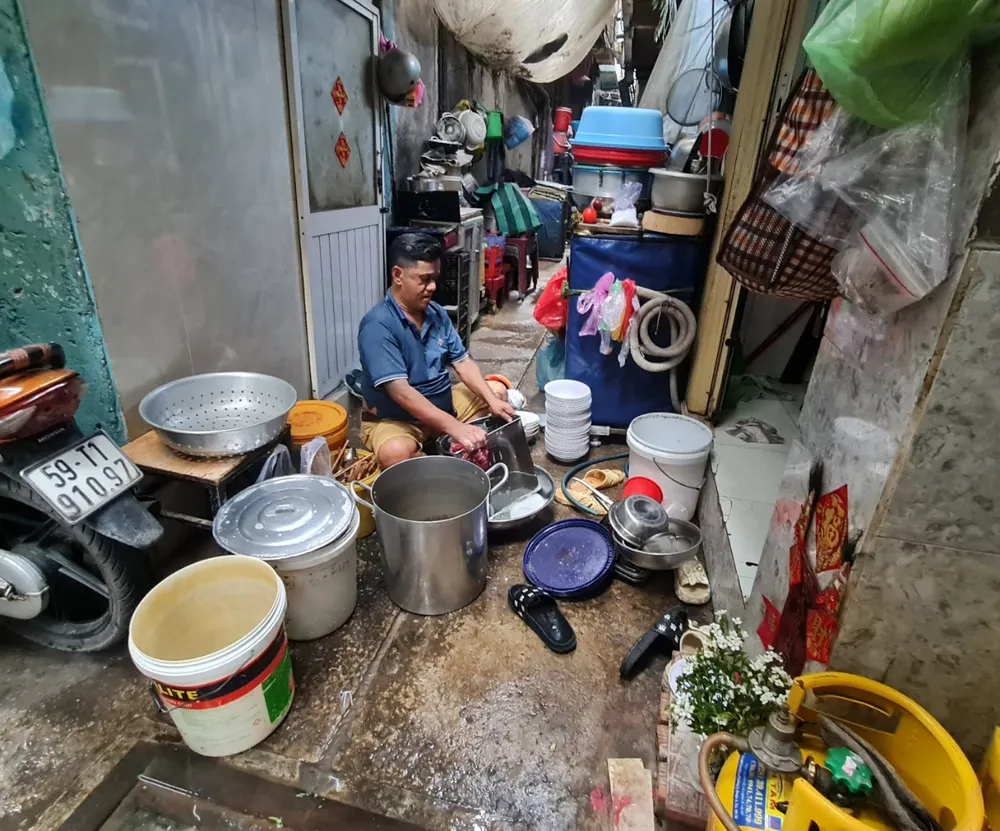 Sinh hoạt của người dân ở khu vực chợ Gà, chợ Gạo. Ảnh: NGUYỄN CHÂU nguoi dan cho ga -hinh 5.jpg