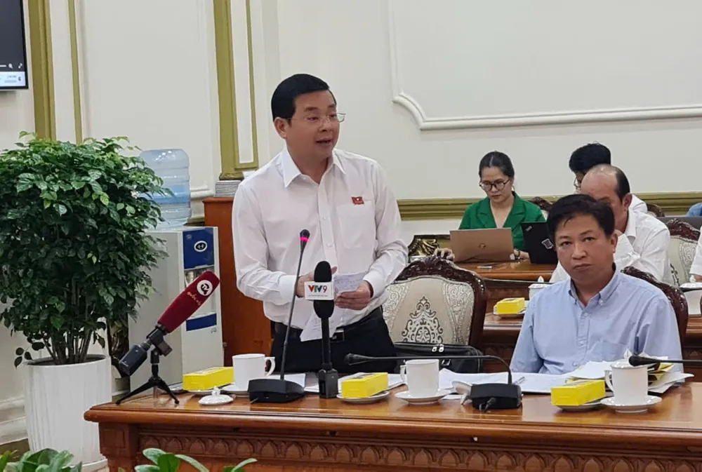 Ông Nguyễn Toàn Thắng, Giám đốc Sở TN&MT. Ảnh: NGUYỄN CHÂU bảng giá đất ông nguyễn toàn thắng.jpg