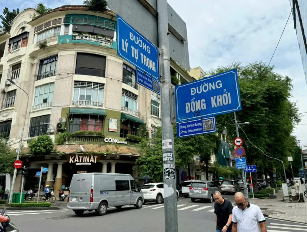 Giá đất cao nhất ở đường Nguyễn Huệ, Lê Lợi, Đồng Khởi (quận 1), có giá lên đến 687,2 triệu đồng/m2. Ảnh: KHÁNH QUỲNH bảng giá đất họp báo.jpg