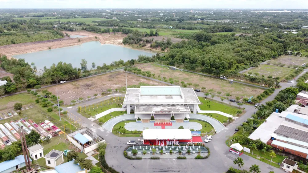 Công viên nghĩa trang Vạn Phước Viên giai đoạn 1 với quy mô 5,82 ha. Ảnh: NC Tiền Giang: đưa vào hoạt động công viên nghĩa trang lớn nhất tỉnh