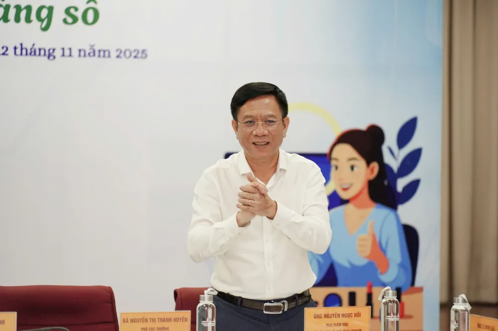 Ông Nguyễn Ngọc Hồi, Phó Giám đốc Sở Văn hóa và Thể thao TP.HCM tham dự tọa đàm. Ảnh: MINH HOÀNG