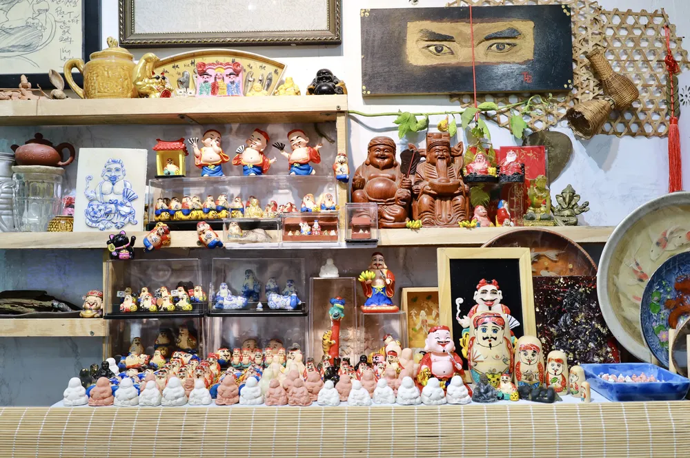 Bộ sưu tập ông Địa mini cho Tết Giáp Thìn 2024 năm nay. Ảnh: DI LINH