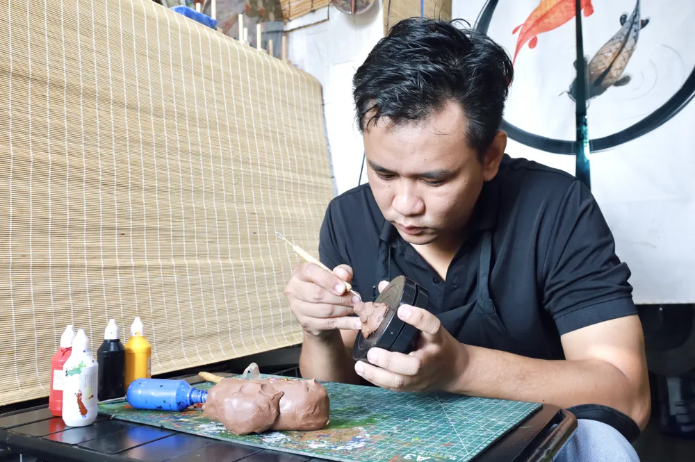 Ông Địa mini có thần thái, nét đẹp riêng