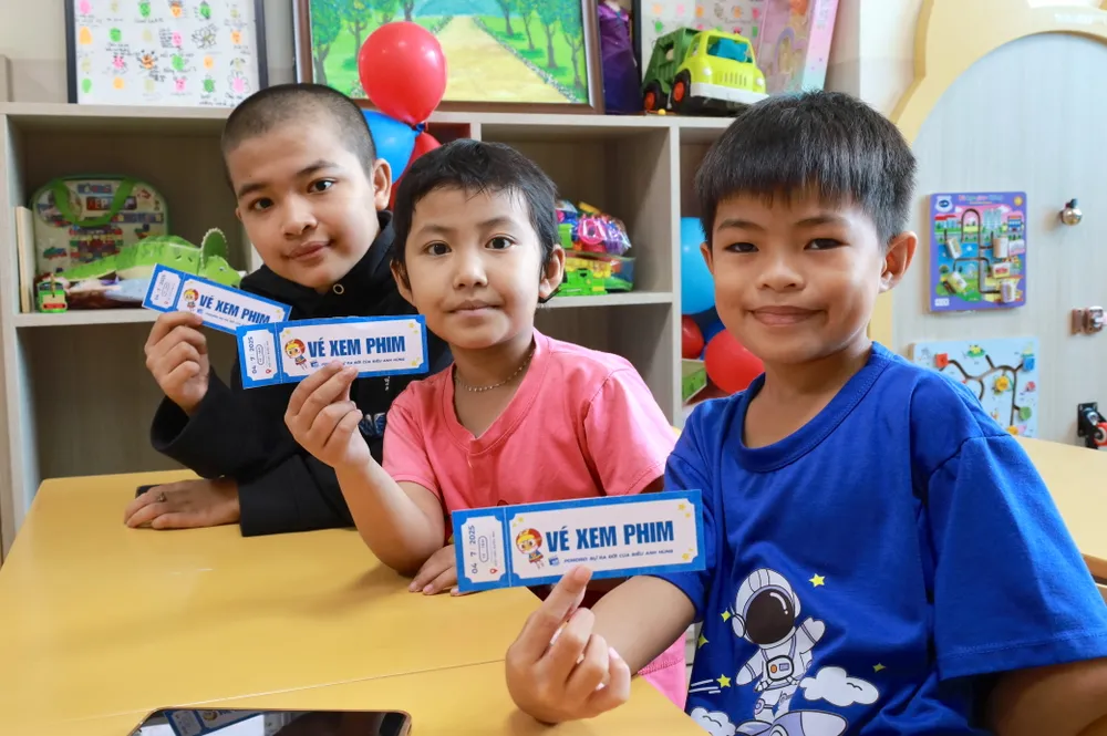 “Rạp chiếu phim nhí” cho bệnh nhi ung thư