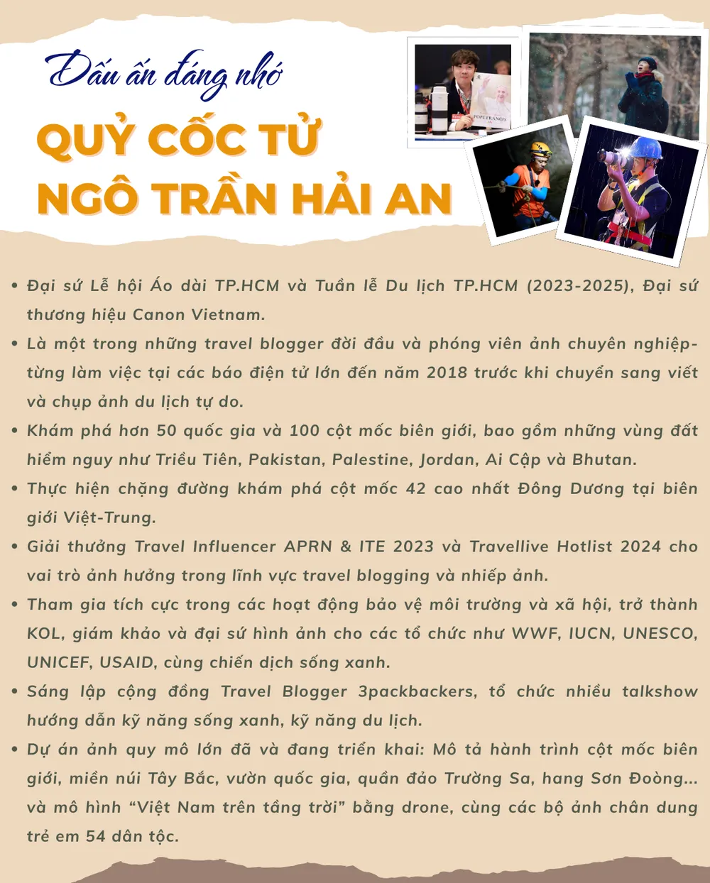 Quỷ Cốc Tử - Ngô Trần Hải An là một trong những travel blogger và nhiếp ảnh gia du lịch tiên phong tại Việt Nam. Với hơn 20 năm rong ruổi khắp các miền đất trong và ngoài nước, anh không chỉ.png