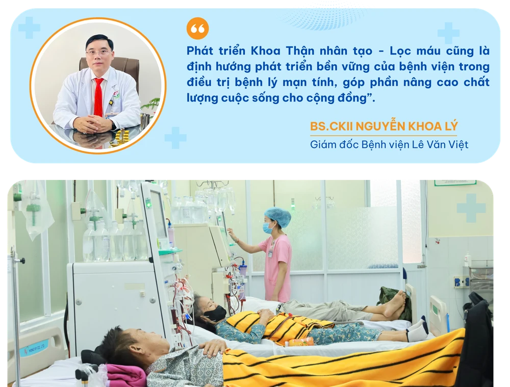 Chị Nguyễn Thị Huyền một tuần 3 buổi đưa mẹ tới thạy thận tại Bệnh viện Lê Văn Việt..png