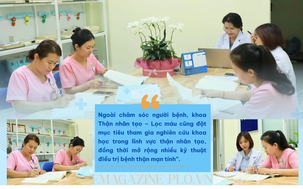 Ngoài chăm sóc người bệnh, khoa cũng đặt mục tiêu tham gia nghiên cứu khoa học trong lĩnh vực thận nhân tạo, đồng thời mở rộng nhiều kỹ thuật điều trị bệnh thận mạn tính..png