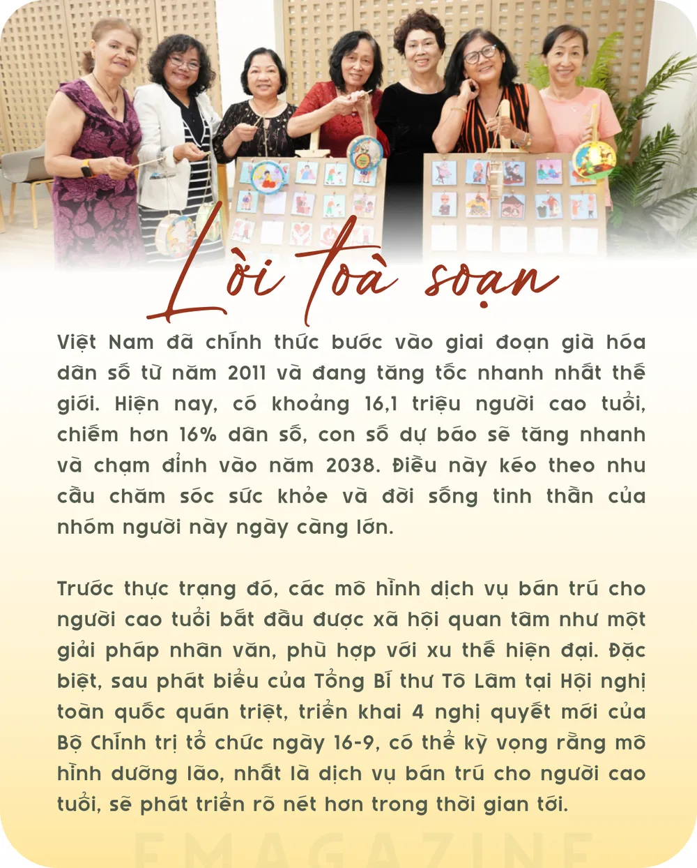 Dịch vụ bán trú cho người cao tuổi: Xu thế tất yếu!