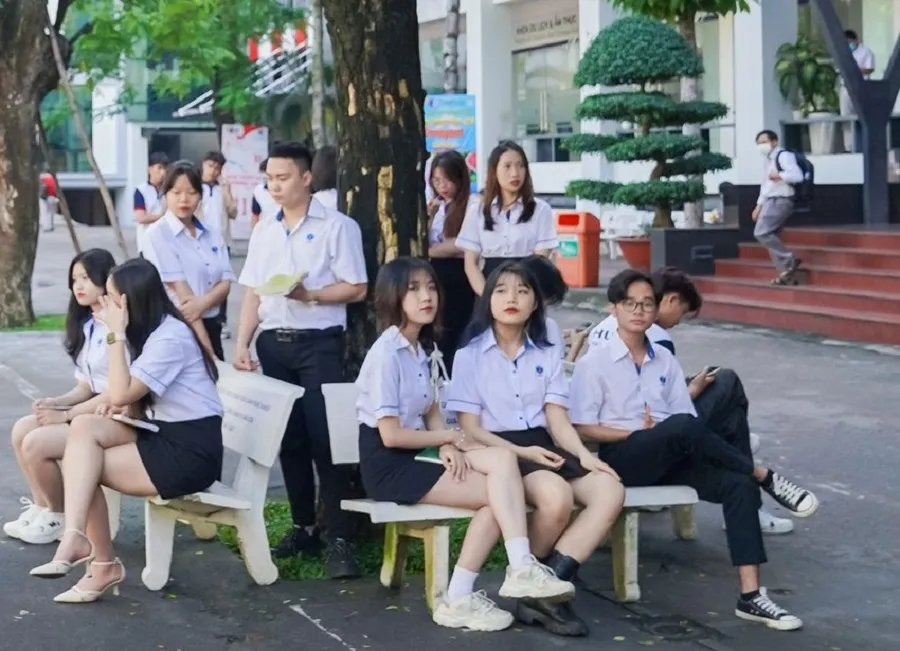 Sinh viên trường Đại học Công nghiệp Thực phẩm TP.HCM. Ảnh: VÕ VĂN VŨ Sinh viên trường Đại học Công nghiệp Thực phẩm TP.HCM. Ảnh: VÕ VĂN VŨ