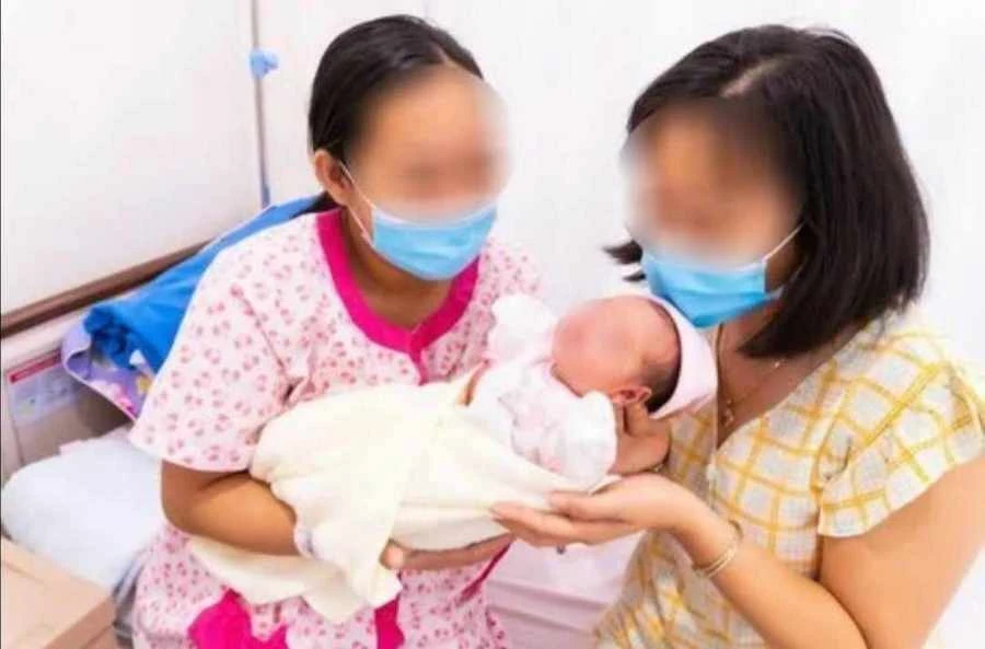 Một trường hợp mang thai hộ vì mục đích nhân đạo sinh con tại Bệnh viện Hùng Vương, TP.HCM. Ảnh: BVCC mang-thai-ho-vi-muc-dich-nhan-do.jpg