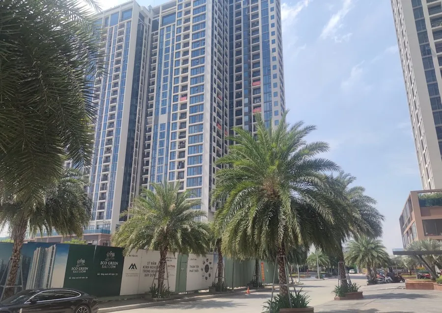 Chung cư Eco Green SaiGon quận 7. Ảnh: NGUYỄN HIỀN cư-dan-phan-doi- bi-cat-nuoc-h2.jpg