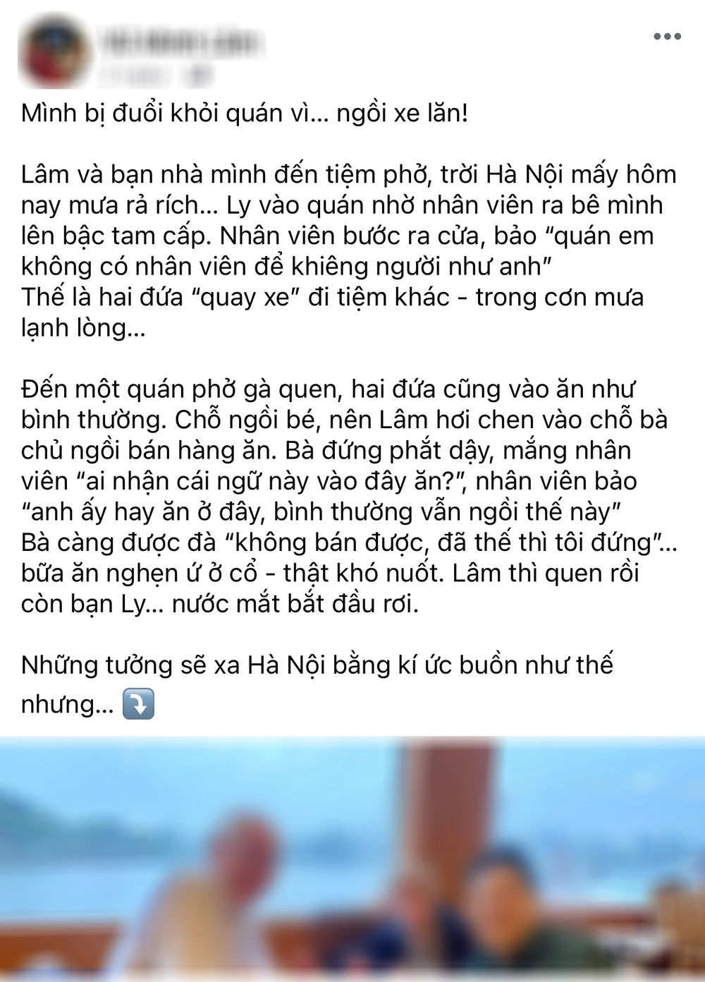 Hà Nội xác minh thông tin TikToker bị đuổi khỏi quán phở vì ngồi xe lăn