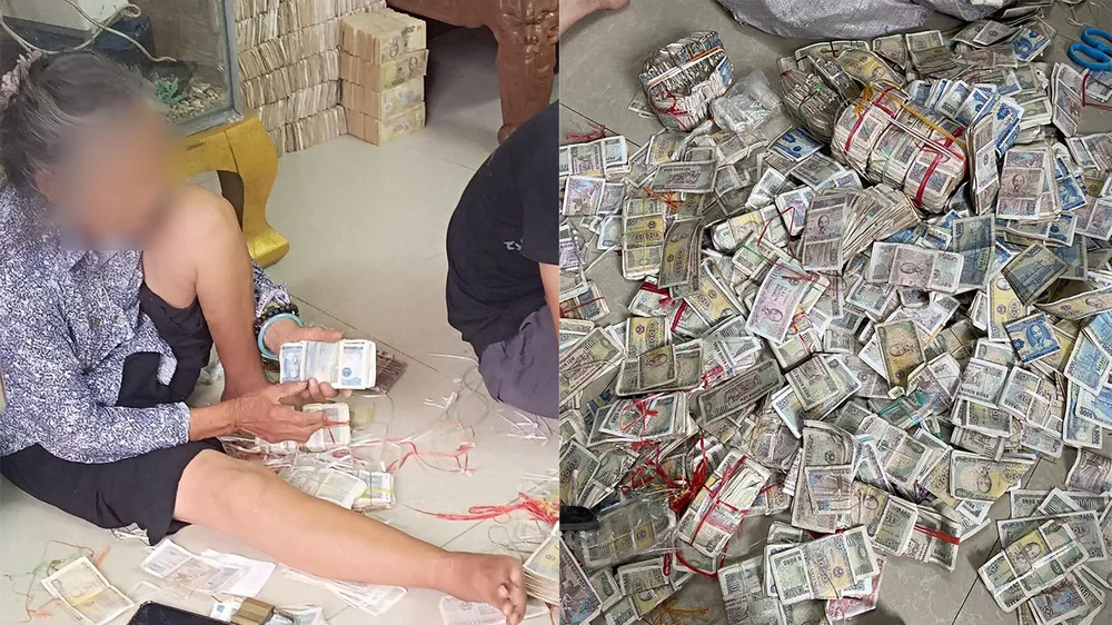 Thực hư vụ cụ bà ăn xin có 9 bao tiền lẻ, con cháu quây quần ngồi đếm hộ.jpg