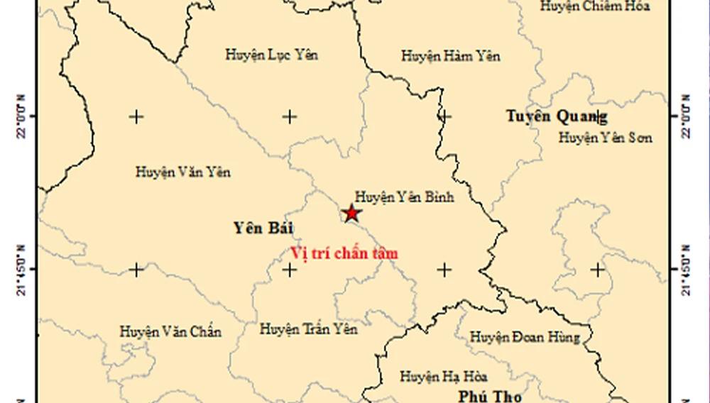 Hai trận động đất ở Yên Bái trong 10 ngày.jpg