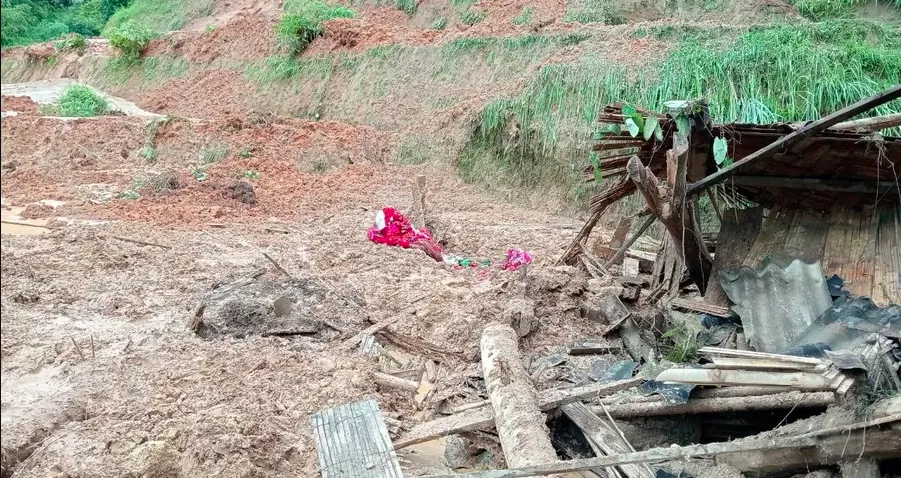 Mưa lớn làm bé trai 13 tuổi tử vong. Ảnh: Báo Hà Giang Mưa lớn làm sập nhà, bé trai 13 tuổi tử vong