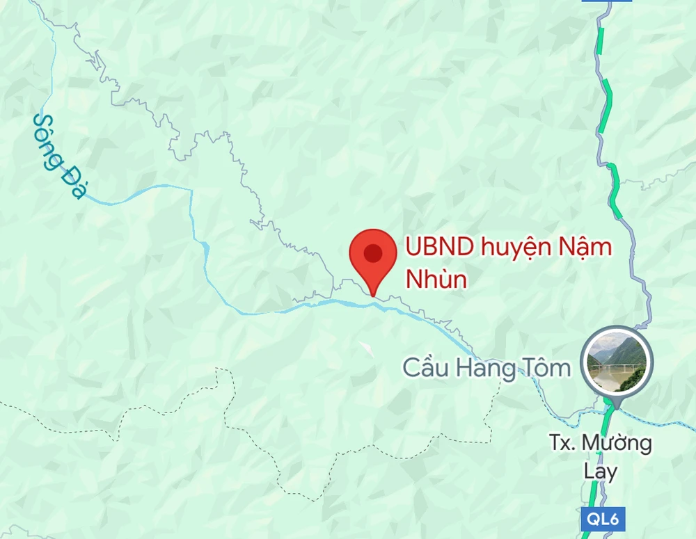 Huyện Nậm Nhùn, nơi có dự án thủy điện xảy ra tai nạn lao động. Ảnh chụp màn hình 3 công nhân tử vong do ngạt khí trong hầm thủy điện ở Lai Châu.jpg