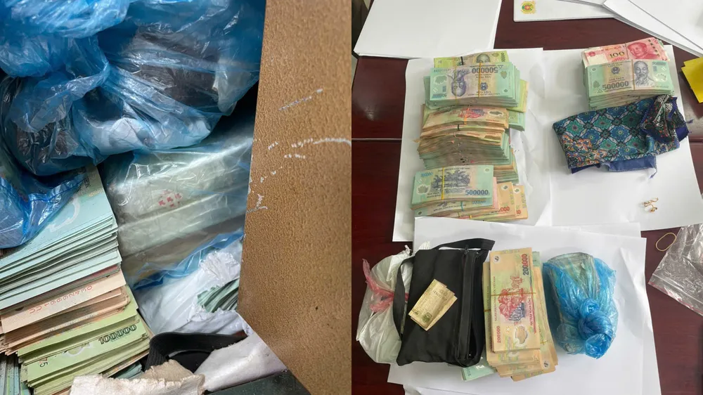 Chiếc két sắt chứa 3 bánh heroin, 1.800 viên hồng phiến và 1,7 tỷ đồng trong vụ án ma túy ở Lai Châu.jpg