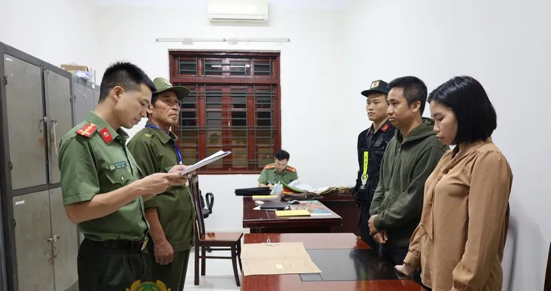 Cơ quan An ninh điều tra Công an tỉnh Lạng Sơn đã ra quyết định khởi tố, bắt tạm giam Phạm Tuấn Phong và Đồng Thị Minh Thắng. Ảnh: CA Công an Lạng Sơn triệt phá đường dây đa cấp trái phép quy mô đặc biệt lớn.jpeg