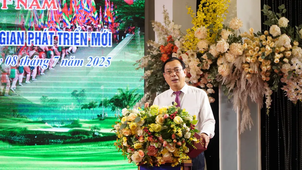 Cục trưởng Cục Du lịch Quốc gia Nguyễn Trùng Khánh. Ảnh: XUÂN NGUYỄN Du lịch Phú Thọ hướng tới chuyển mình trong không gian phát triển mới 2.JPG