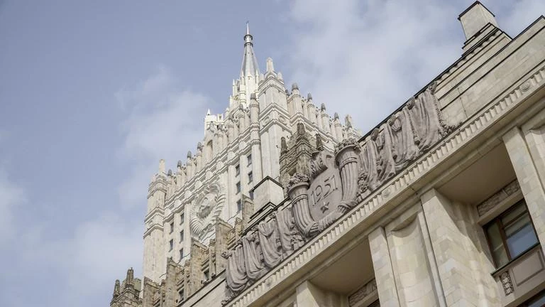 Quang cảnh tòa nhà Bộ Ngoại giao Nga ở Moscow, ngày 5-4. Ảnh: RT