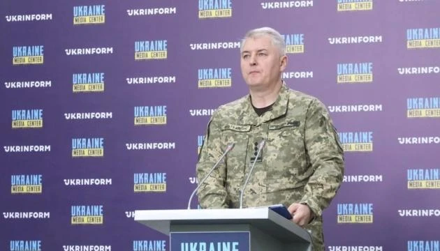 Phát ngôn viên Bộ Quốc phòng Ukraine Oleksandr Motuzianyk. Ảnh: UKRINFORM