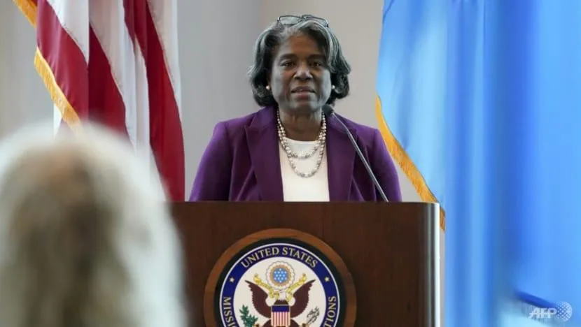 Đại sứ Mỹ tại Liên Hợp Quốc - bà Linda Thomas-Greenfield. Ảnh: AFP Đại sứ Mỹ tại Liên Hợp Quốc - bà Linda Thomas-Greenfield. Ảnh: AFP