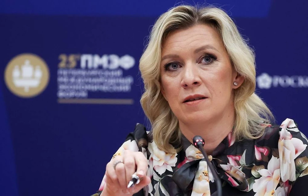 Phát ngôn viên Bộ Ngoại giao Nga Maria Zakharova. Ảnh: TASS