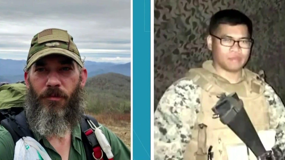 Alexander Drueke (trái) và Andy Huynh (phải) liên lạc lần cuối với gia đình vào ngày 8-6 và đã không trở về sau một nhiệm vụ tại tỉnh Kharkiv, miền đông Ukraine. Ảnh: YAHOO NEWS