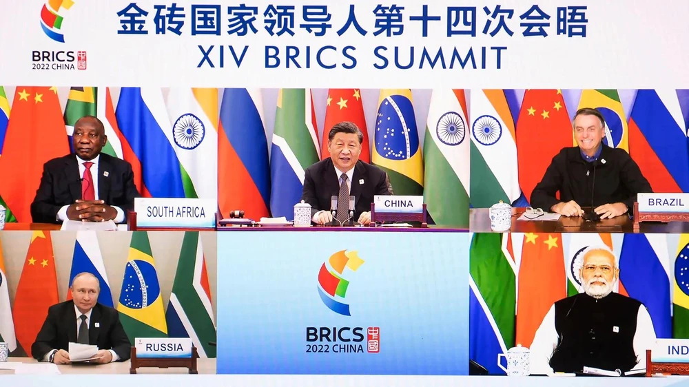 Hội nghị thượng đỉnh Nhóm Các nền kinh tế mới nổi (BRICS) 2022 do Trung Quốc chủ trì đã diễn ra từ ngày 22 đến 24-6. Ảnh: RT
