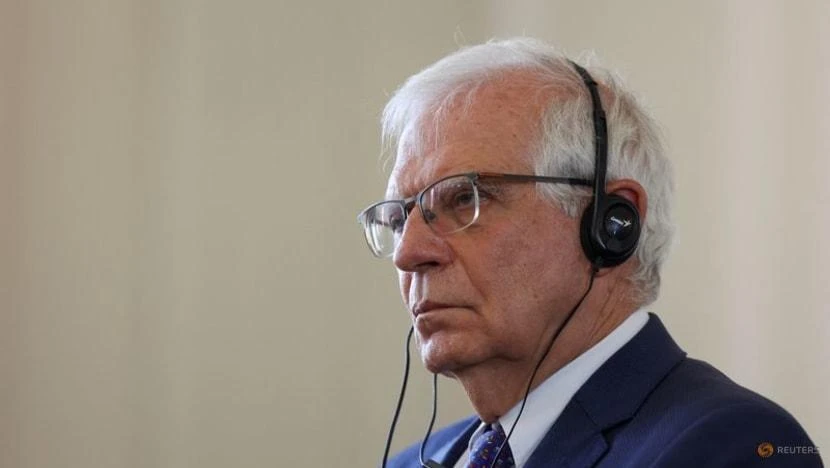 Đại diện Cấp cao Liên minh châu Âu về Chính sách Đối ngoại và An ninh Josep Borrell tham dự cuộc họp báo tại Tehran, Iran, vào ngày 25-6. Ảnh: REUTERS
