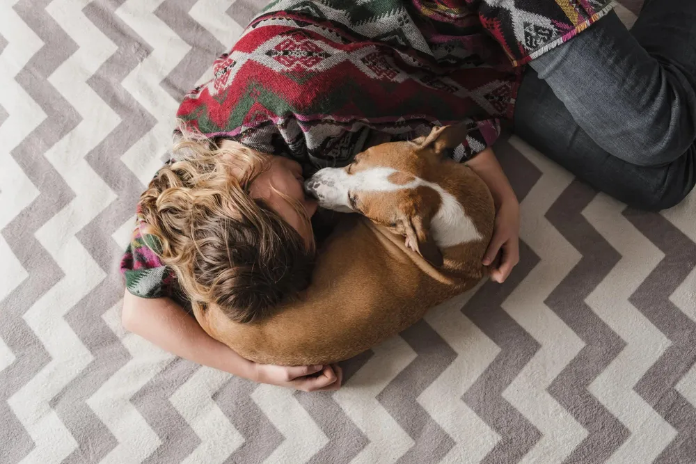 Chó có thể hỗ trợ những người mắc PTSD trước, trong và sau những lần lên cơn khủng hoảng. Ảnh: SCMP Chó có thể hỗ trợ những người mắc PTSD trước, trong và sau những lần lên cơn khủng hoảng. Ảnh: SCMP