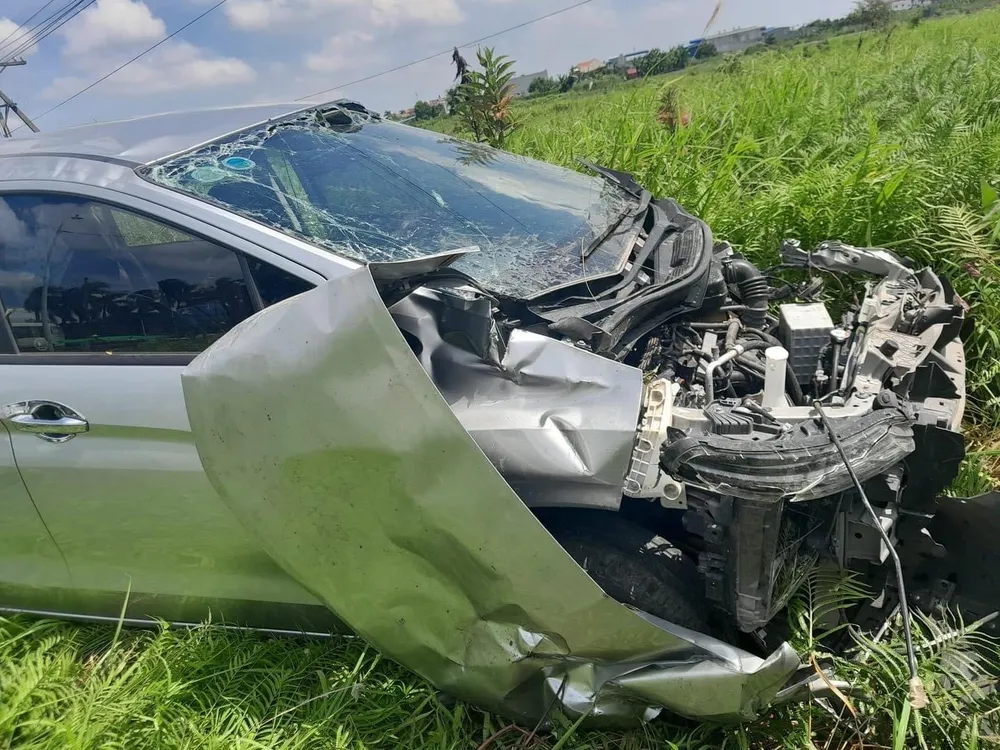 Hiện trường vụ tai nạn. Ảnh: Trang Hải Phòng Hiện trường vụ tai nạn. Ảnh: Trang Hải Phòng